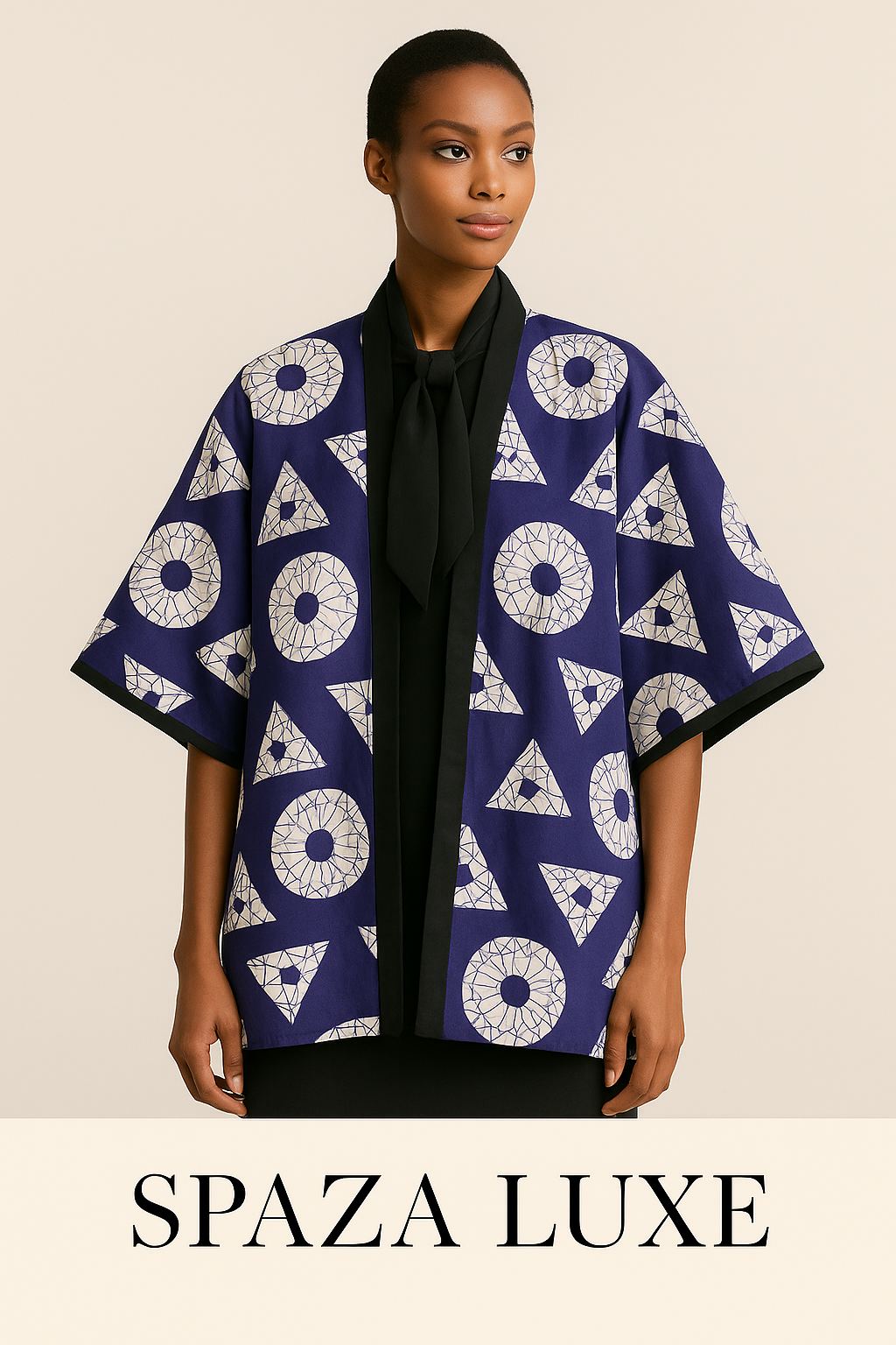 ✨ Spaza Luxe Signature Poncho – Limited Print Edition ✨