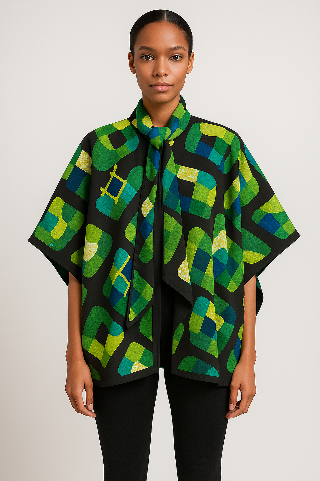 ✨ Spaza Luxe Signature Poncho – Limited Print Edition ✨