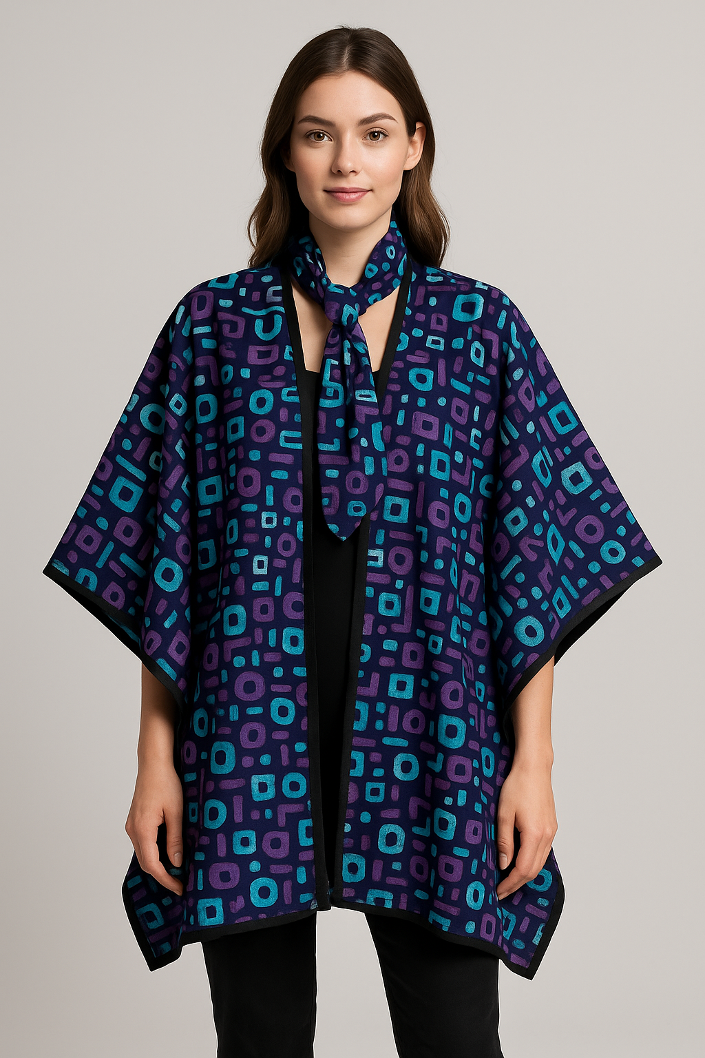✨ Spaza Luxe Signature Poncho – Limited Print Edition ✨
