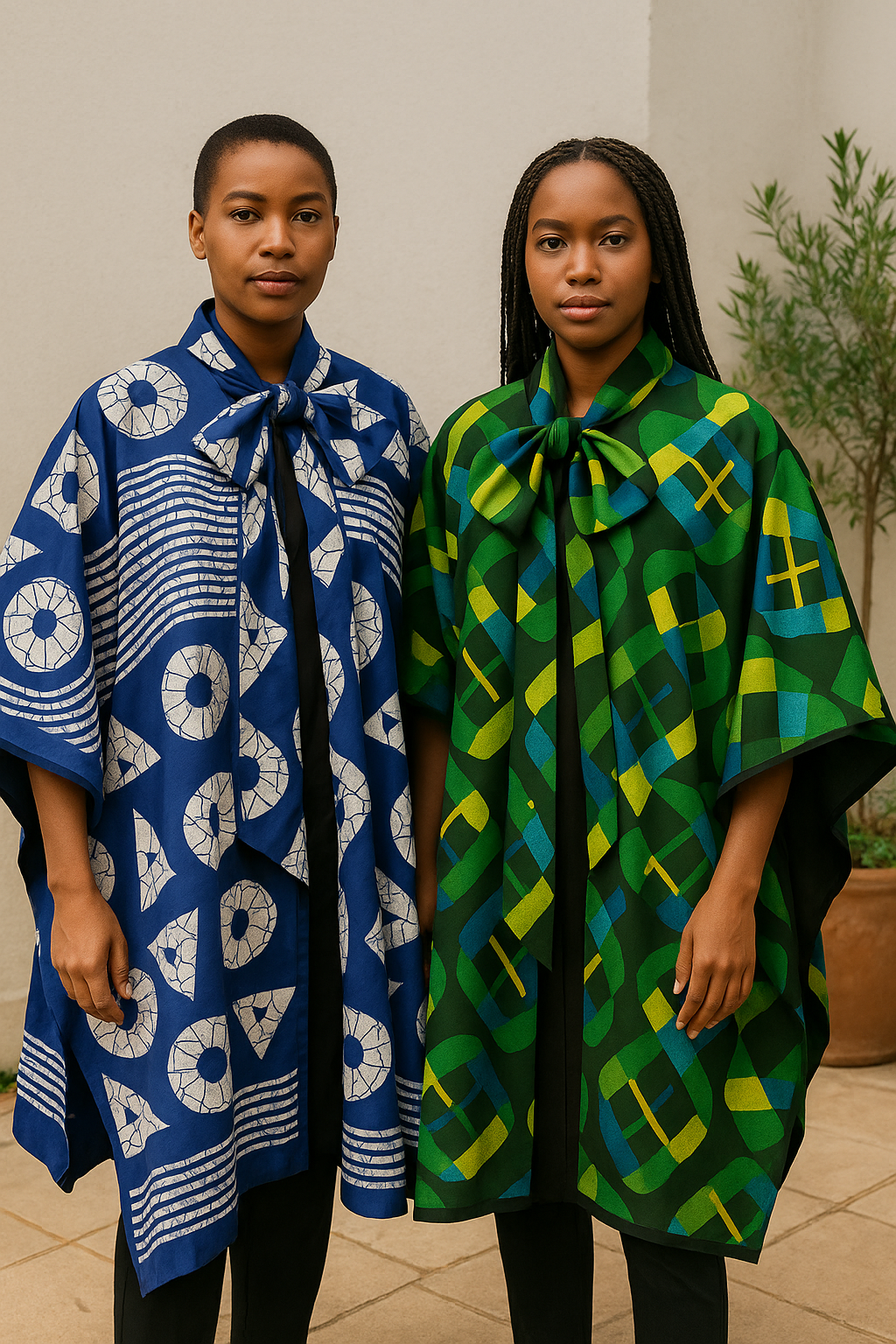 ✨ Spaza Luxe Signature Poncho – Limited Print Edition ✨