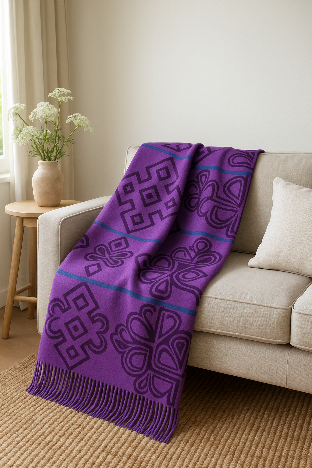 YBD Throw – Semomotela | Radiant Orchid / Petunia