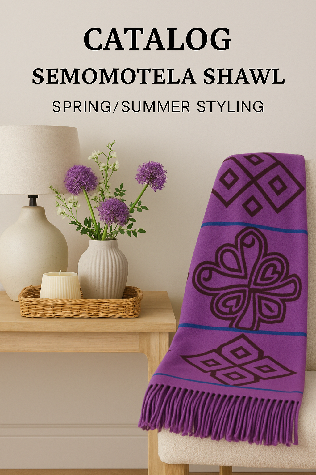 YBD Throw – Semomotela | Radiant Orchid / Petunia