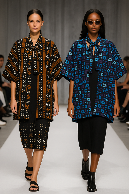 ✨ Spaza Luxe Signature Poncho – Limited Print Edition ✨